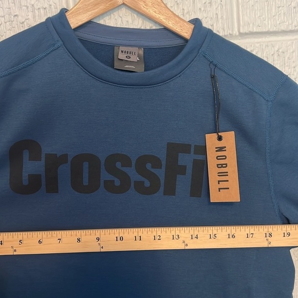 Nobull Men's CrossFit Crew Sweatshirt Blue Size Medium New With tags NWT - Picture 11 of 12